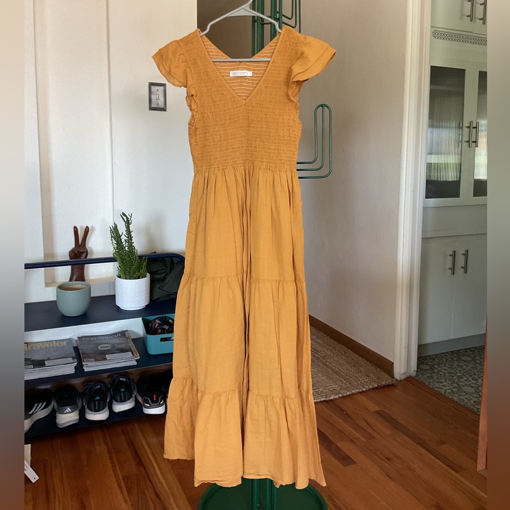 Christy Dawn Golden Maxi Dress